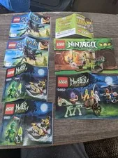 LEGO INSTRUCTION MANUALS ONLYLOT OF 6 TWO DUPLICATES FREE USA SHIPPING