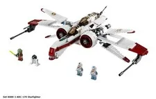 LEGO 8088 Star Wars Arc-170 Starfighter Incomplete 85% Complete