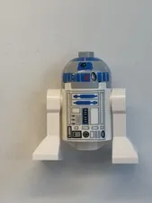 Lego  Star Wars Astromech Droid, R2-D2, Flat Silver Head  sw0527  Minifigure