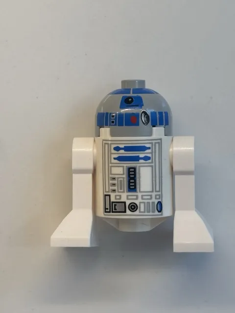 Lego  Star Wars Astromech Droid, R2-D2, Flat Silver Head  sw0527  Minifigure