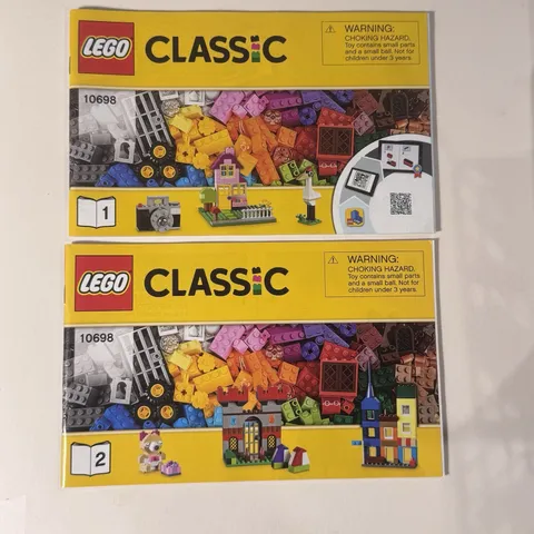 LEGO Classic Large Creative Brick Box 10698 INSTRUCTIONS ONLY