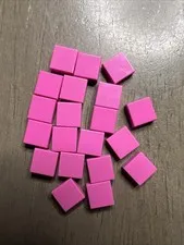 LEGO 3070 Dark Pink Tile 1 x 1 - 20 Pieces