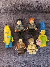 Lego Minifigure Lot(6) Star wars, Harry Potter, Simpsons, Banana 