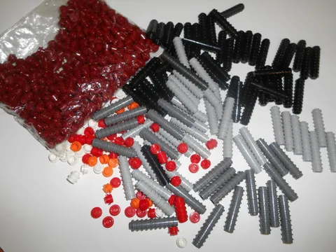 LEGO Bulk Lot 1x1 Round Plates Art/Mosaic Projects 1600+ pcs ~ Sith, Potter, MOC