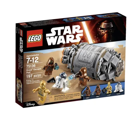LEGO Star Wars 75136 Droid Escape Pod R2-D2 C-3PO Jawa Set Retired New Sealed