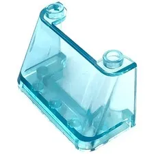 LEGO 15x Trans-Light Blue Windscreen 2 x 4 x 2 inv.593
