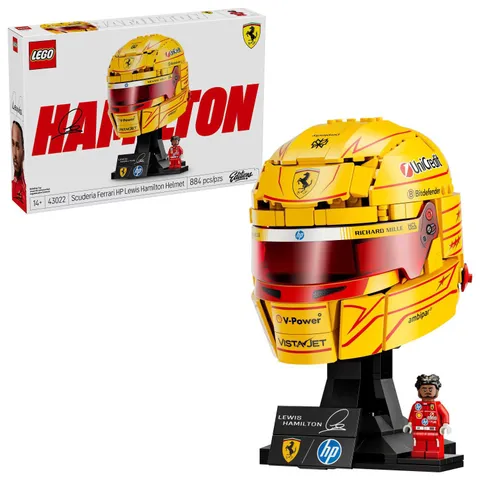 LEGO Editions Scuderia Ferrari HP Lewis Hamilton Helmet, 884 Pieces