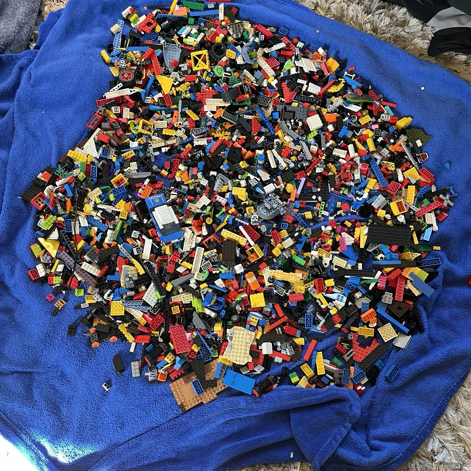 Bulk LEGO LOT 12.5 pound box of Bricks, parts, Pieces, Tires accessories