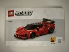 Lego Speed Champions 77254 Ferrari SF90 XX Stradale Instructions Manual