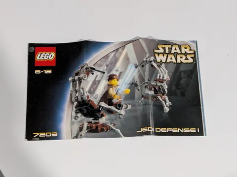 LEGO Star Wars Jedi Defense I (7203) Instruction Booklet Only
