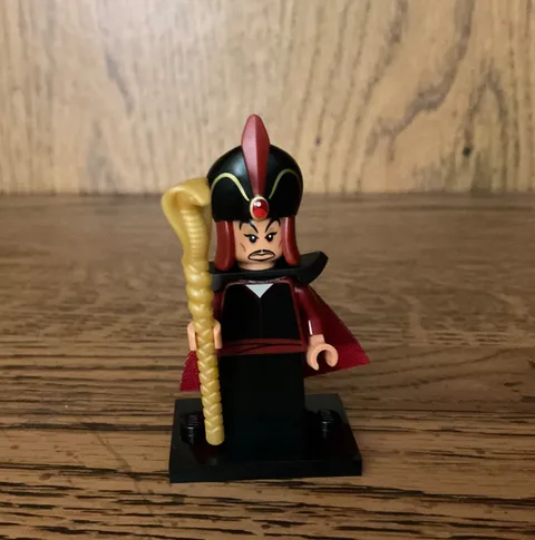Complete Disney Lego Minifigure Jafar Series 2 Stand Cape Staff Aladdin