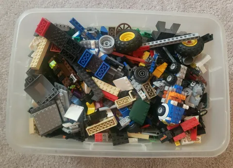 Mixed Lot 8lbs Legos Building Bricks Blocks Pieces Wheels 