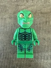 LEGO Green Goblin Minifigure Gold Eyes and Teeth and Glider From Set 4851