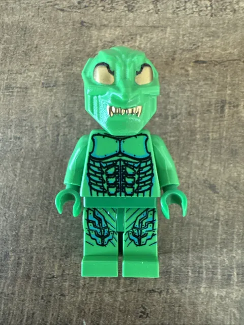 LEGO Green Goblin Minifigure Gold Eyes and Teeth and Glider From Set 4851
