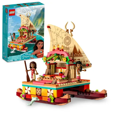 LEGO® Disney Moana’s Wayfinding Boat Building Toy for Kids