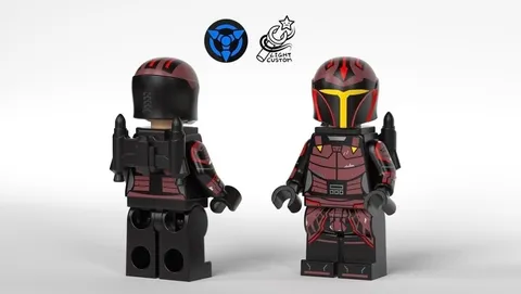 LEGO Star Wars Light Custom LC Rook Kast Mandalorian Custom Minifigure