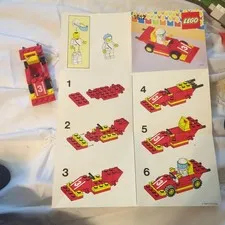 Vintage 1988 Lego Town #1612 Victory Racer 100% Complete with Instructions