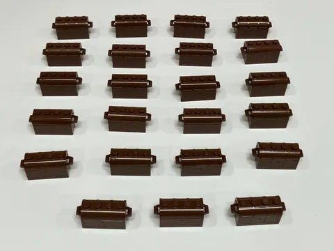 Lot of 23 ** Original Lego Pirate Treasure Chests Brown 4533101 4211163