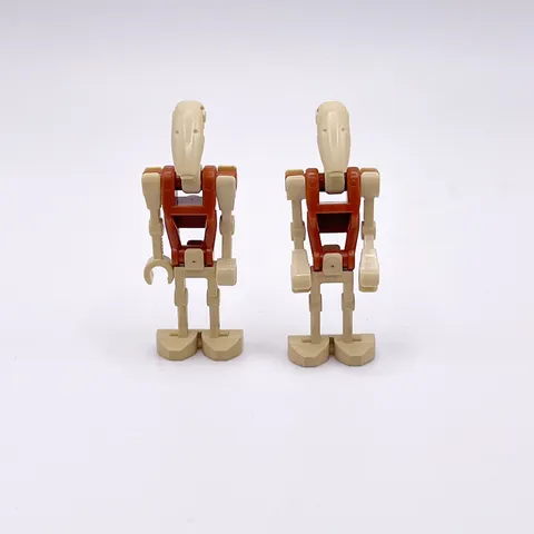 Lego Star Wars Engineer Battle Droid Orange Brown Loose Minifigure Lot Of 2