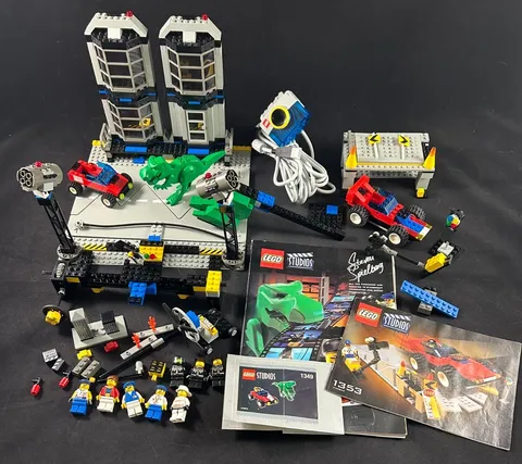 Lot of 2 LEGO Studios: Spielberg Moviemaker #1349 Car Stunt #1353 - Incomplete