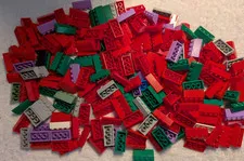 Lego Lot : Slope 45 2 x 4 AND Slope 33 3 x 4: Multicolor: 1 Pound 2 OZ. See Pics