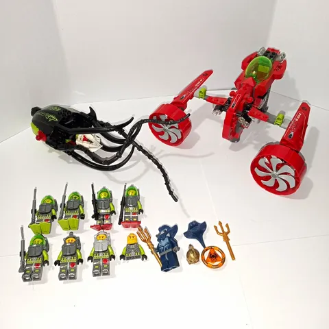 LEGO Atlantis Lot Mixed Figures & Parts + Builds READ DESCRIPTION!!!