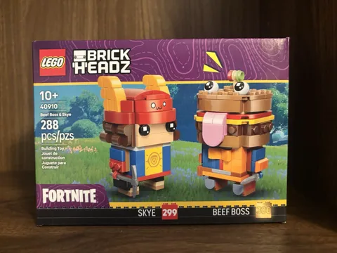 LEGO 40910 Fortnite BrickHeadz Beef Boss & Skye Figures - NEW / SEALED