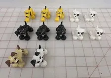 12 Lego Duplo Animals & Pets - Dogs. Pugs Dalmations Pluto