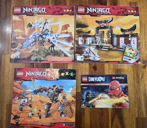 Lego Ninjago Instruction Manual Lot Of 4 ~ 2260, 2504, 70592, 71207