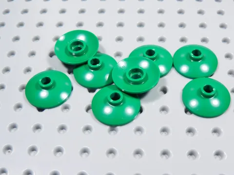 LEGO Lot of 8 Green 2x2 Round Radar Dish Saucers BT
