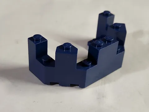 LEGO Castle Turret Top 4 x 8 x 2 1/3 Dark BLUE Piece 6066 Nexo Knights Bionicle