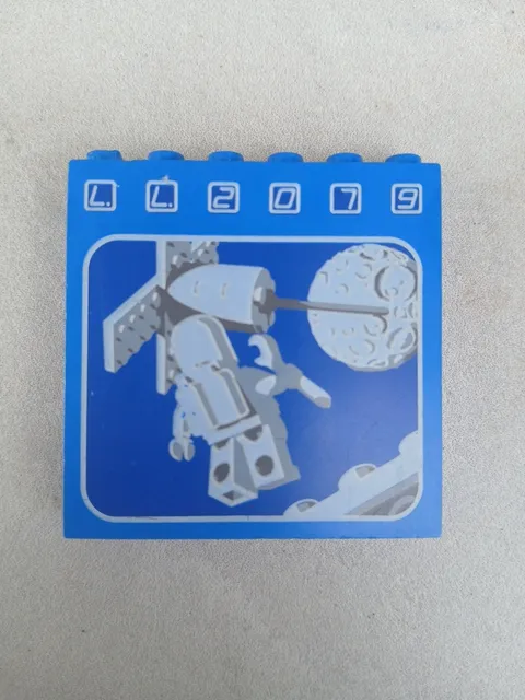 LEGO 3754p01 Floating Astronaut Satellite Pattern LL2079 Brick 1 X 6 X 5 READ