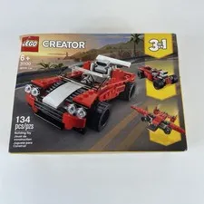 LEGO Creator 3in1 Sports Car 31100 Building Kit 134pcs Complete Sealed Box Damag