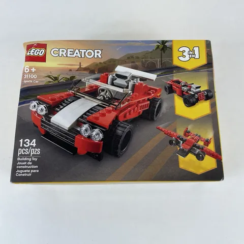 LEGO Creator 3in1 Sports Car 31100 Building Kit 134pcs Complete Sealed Box Damag
