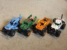 LEGO Technic LOT Monster Jam Dragon El Toro Loco Monster Dalmatian Megalodon