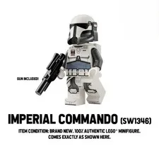 LEGO® Star Wars Imperial Commando Minifigure w/ Blaster 75373 BRAND NEW