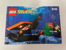 Lego 6135 System Aquazone Shark Instruction Manual Only Vintage 1996