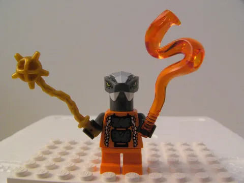 LEGO Ninjago Minifigure Chokun from LEGO 9591 (with weapons + cards), New