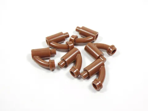 LEGO Lot of 6 Reddish Brown Plant Stems Stalk Vines w/ Stud Minifig S4