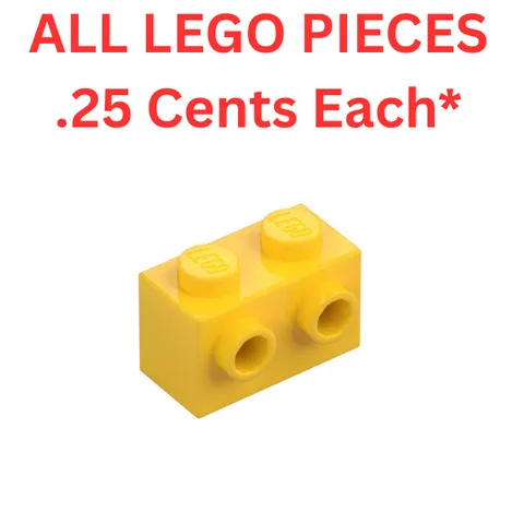LEGO Brick 1x2 Studs One Side Yellow 11211 - Genuine LEGO Parts Pieces