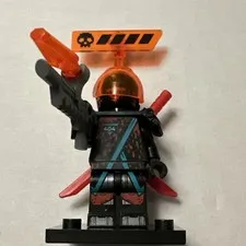 NINJAGO: Orange Visor Minifigure 404 njo0566 71712 - Complete Blaster Red Swords