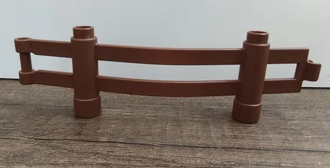 Lego Duplo Brown Fence Interocking Farm Rail Connectible Z24