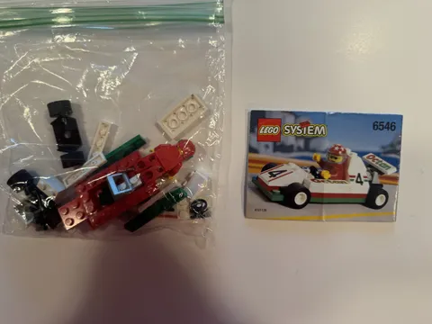 Vintage Lego Town Racer: 6546 Slick Racer - 100% Complete w/Manual