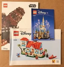 LEGO Disney and Star Wars Instruction Booklets LOT of 3