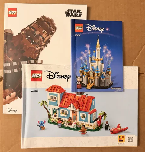 LEGO Disney and Star Wars Instruction Booklets LOT of 3