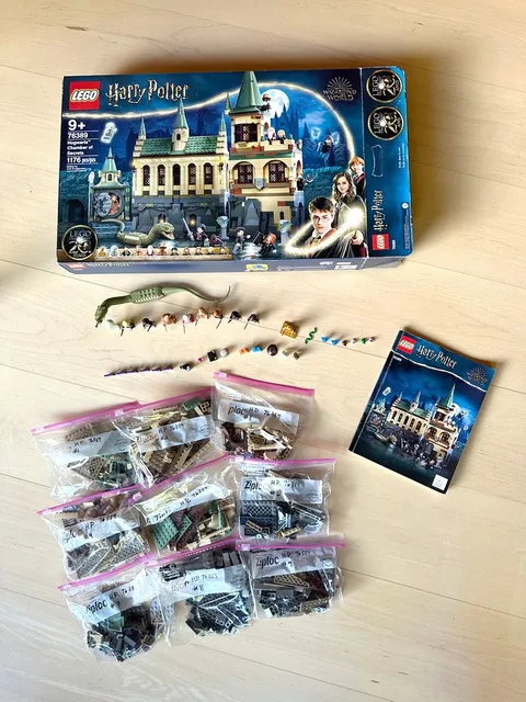 LEGO 76389 Harry Potter Chamber of Secrets- has box, instruct, missing 1 body