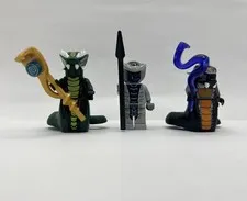 LEGO NINJAGO Minifigure Lot Of 3 SKALIDOR ACIDICUS (9450) & RATTLA -FREESHIPPING