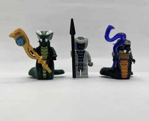 LEGO NINJAGO Minifigure Lot Of 3 SKALIDOR ACIDICUS (9450) & RATTLA -FREESHIPPING