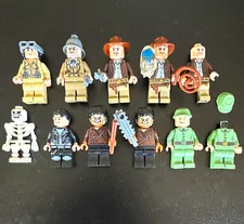 LEGO Indiana Jones Minifigures Lot of 11 w/ Accessories