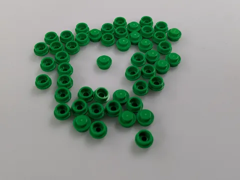 Lego x50 New Bright Green Plate Round 1 x 1 Pieces Studs # 4073